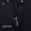 Betty Dain Classic Barber Jacket w/ Hidden Side Zipper Closure - Size M/L