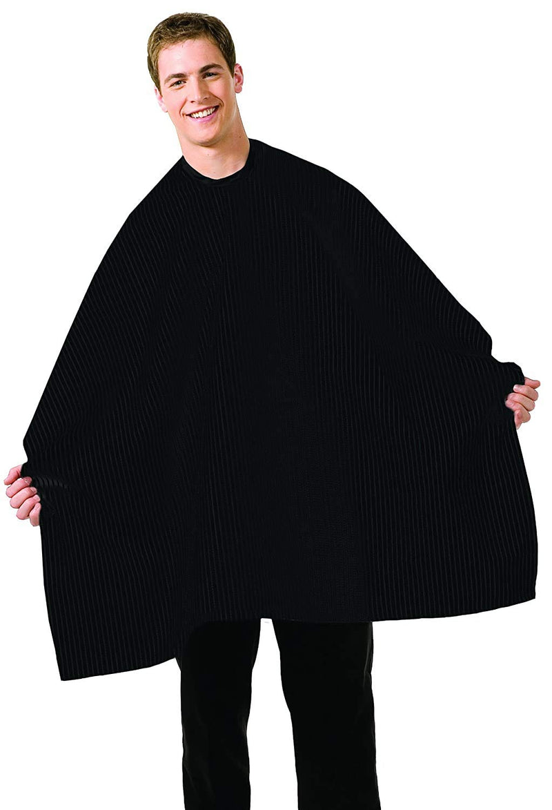 Betty Dain Black Seersucker Barber Cape w/ Snap Closure