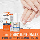 Nail Tek Hydrate nail strengthener bottle and box with hand and nails