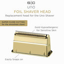 StyleCraft Gold Titanium Single Foil Replacement Head for Uno Shaver (SCUNORF)