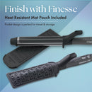 Olivia Garden Professional Titanium Curling Iron w/ Free OG Detangling Hair Brush