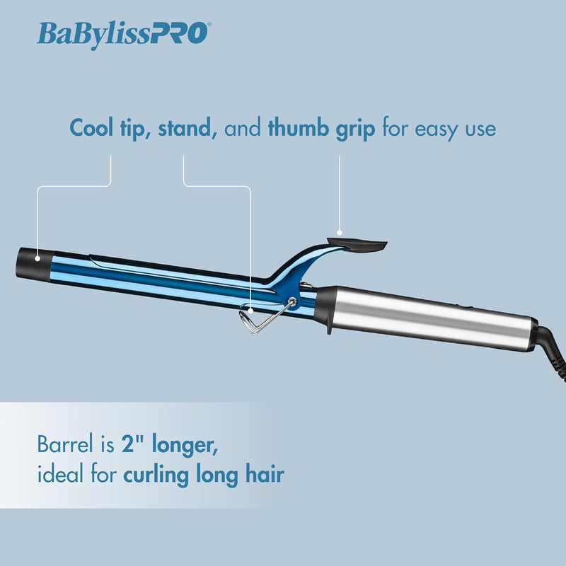 BaBylissPRO Nano Titanium Extended Barrel Curling Iron