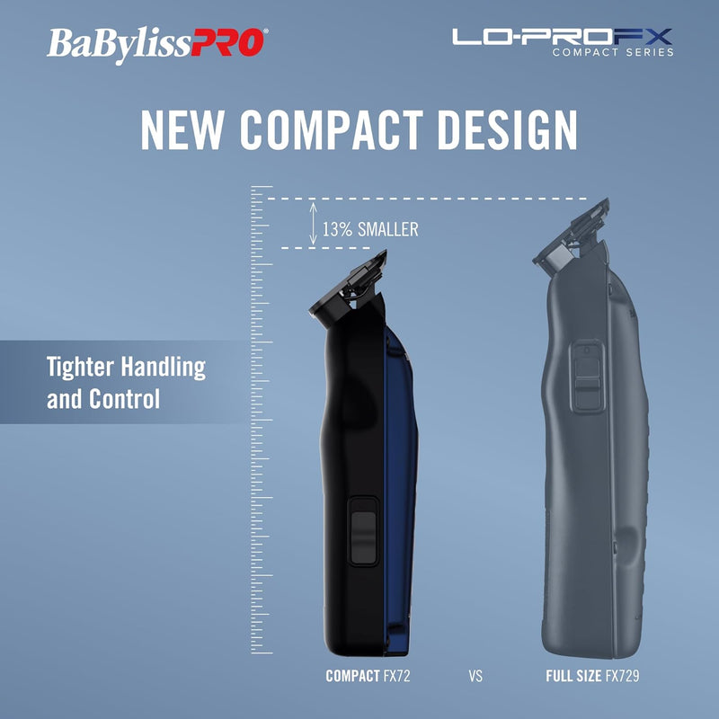 BaBylissPRO FXONE LO-PROFX High Performance Low Profile Compact Trimmer - Blue (FX72)