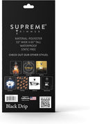 Supreme Trimmer Premium Barber Cape w/ Hook Clip - Black Drip