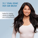 BaBylissPRO Nano Titanium Oval Ionic Blowout Brush - 2.5" (BNTHB250)