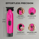 Cocco Hyper Veloce Pro Cordless Trimmer w/ Digital Gap Ambassador Graphene Blade + Charging Stand - Limited Edition Pink (CHVPT-PINK)
