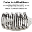 Olivia Garden iDetangle Flexible Vented Brush for Fine, Medium, or Thick Hair (ID)
