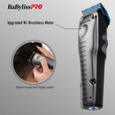 BaBylissPRO FXONE Lo-ProFX Matte Gray High Performance Low Profile Clipper w/Interchangeable Lithium Battery Pack (FX829)