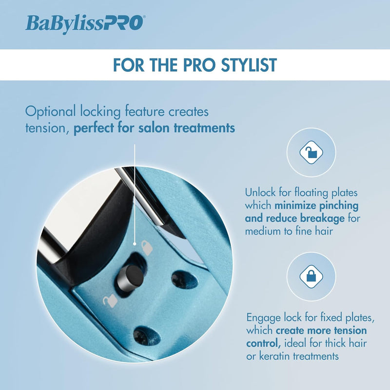BaBylissPRO Nano Titanium Extended Ionic Flat Iron - 1 1/4" (BNT9091TXL)