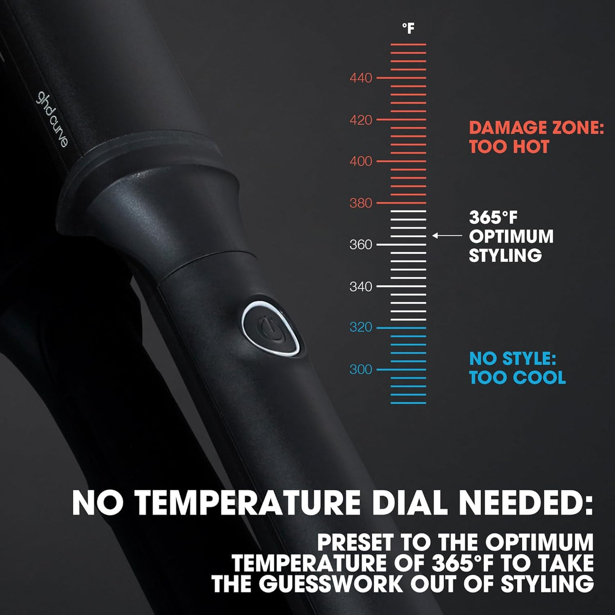 GHD Curve Classic Wave Oval Curling Wand display picture 1