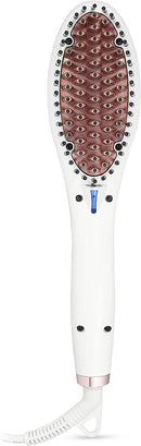 StyleCraft Ionic Straightening Hot Brush w/ Cool Tips & LED Display (SC705W)