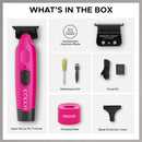 Cocco Hyper Veloce Pro Cordless Trimmer w/ Digital Gap Ambassador Graphene Blade + Charging Stand - Limited Edition Pink (CHVPT-PINK)