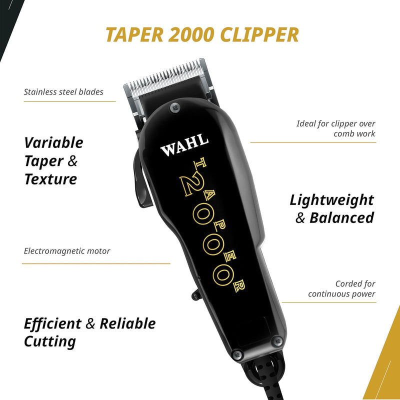 Wahl Professional Essentials Combo (8329) Taper 2000 Clipper (4722-850) + AC Trimmer (8040)