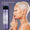 Sunny Isle Color Balance Color Enhancing Purple Shampoo for Blonde, Silver Hair & Highlights (298ml/10.1oz)
