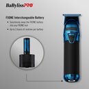BaBylissPRO FXONE BlueFX Limited Edition Black & Blue All-Metal Interchangeable-Battery Trimmer (FX799BL)