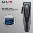 BaBylissPRO Limited Edition Lithium FX Cordless Ergonomic Clipper - Matte Black (FX673NSMB)