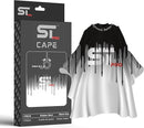 Supreme Trimmer Premium Barber Cape w/ Hook Clip - Black Drip