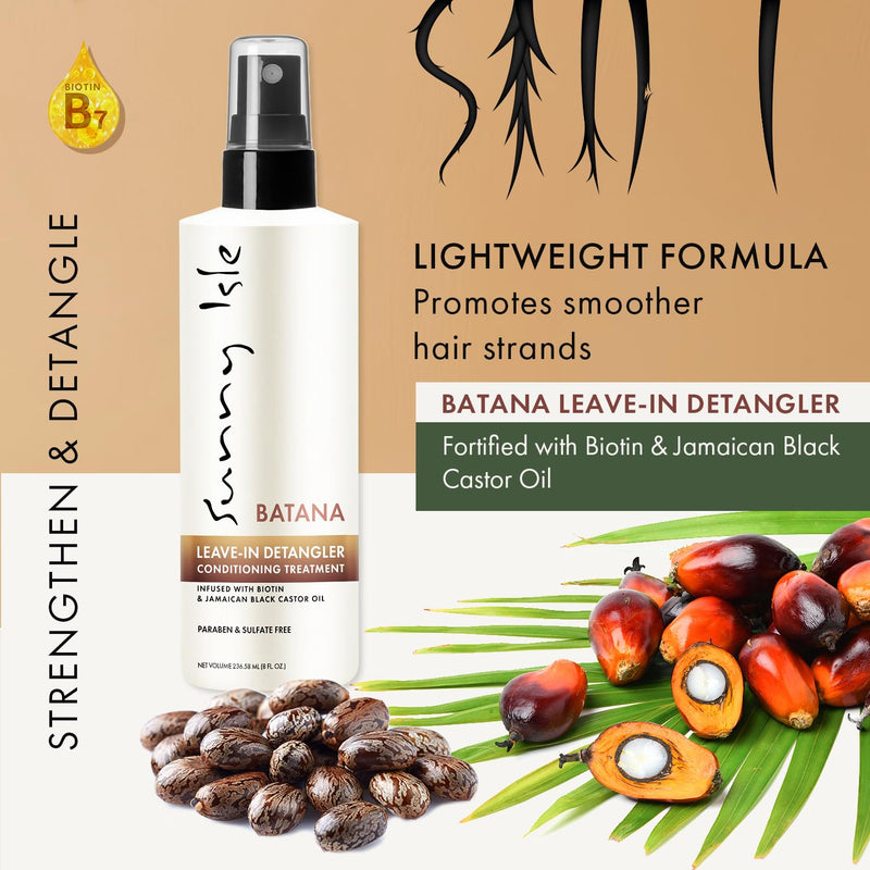 Sunny Isle Batana Leave-In Detangling Conditioner (236.58ml/8oz)