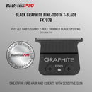 BaBylissPRO Black Graphite Trimmer Blade - Fine Tooth (FX707B)