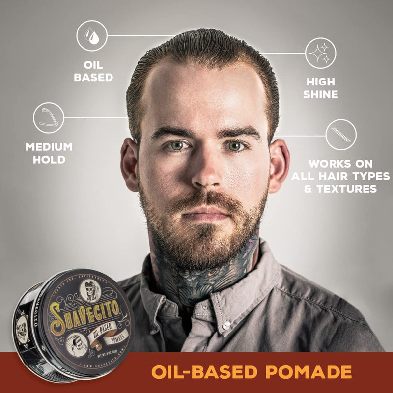 Suavecito Oil Based Pomade (3oz/85g)