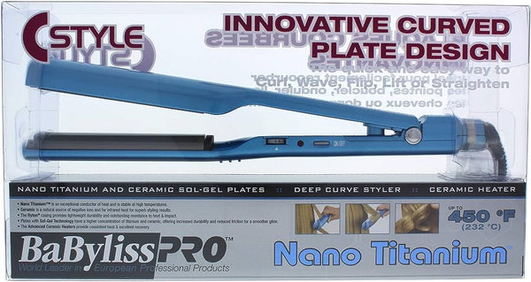BaByliss PRO Nano Titanium C Styler Iron 1.5" (BABNTC3556TN) - Old Packaging
