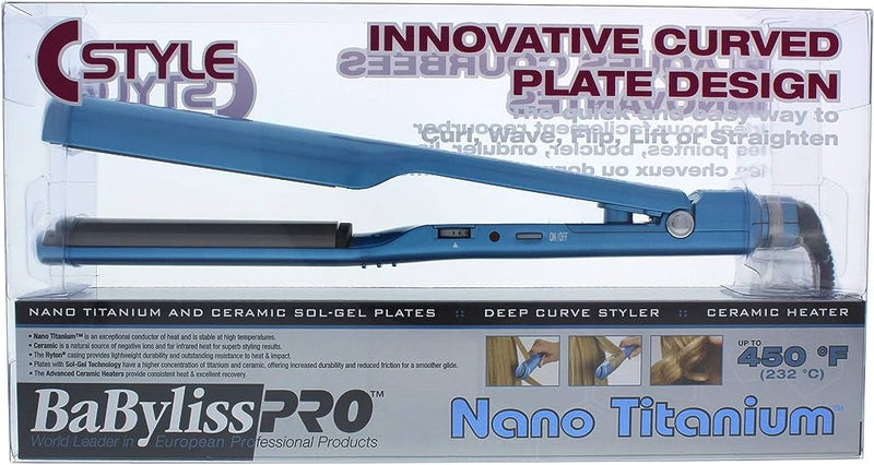 BaBylissPRO Nano Titanium C Styler Iron 1.5" (BABNTC3556TN) - Old Packaging