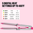 BaBylissPRO Limited Edition Pink Rush Nano Titanium Prima Stainless Steel Flat Iron -  1.25" (BNT3000THP)