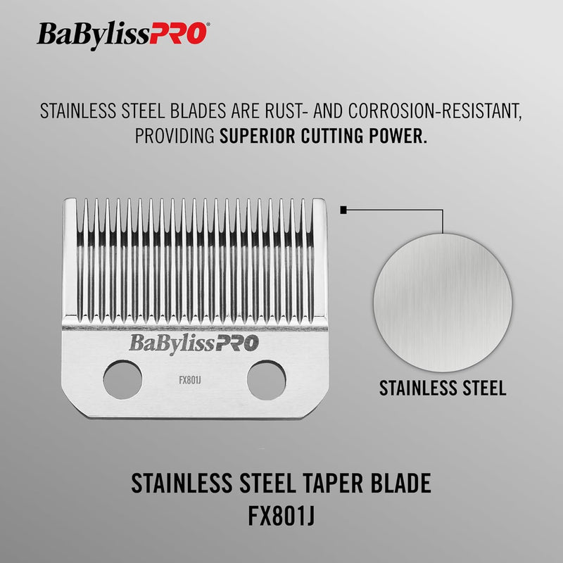 BaBylissPRO Stainless Steel Taper Replacement Blade (FX801J)