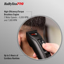 BaBylissPRO FX3 Matte Black Professional High-Torque Cordless Clipper (FXX3CB)