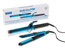 BaBylissPRO nano titanium styling set: blue/black flat iron and curling iron