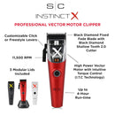 StyleCraft Instinct-X Cordless Hair Clipper w/ Vector Motor & Intuitive Torque Control (SC608M)