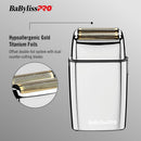 BaBylissPRO Foil FX02 Cordless Chrome Metal Double Foil Shaver (FXFS2)