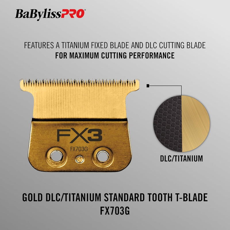 BaBylissPRO DLC/Titanium Ultra-Thin Zero Gap Replacement Blade (FX703G)