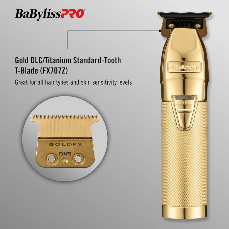 BaBylissPRO (New/Upgraded) GoldFX+ Outlining Cordless Trimmer (FX787NG)