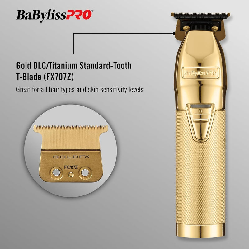 BaBylissPRO (New/Upgraded) GoldFX+ Outlining Cordless Trimmer (FX787NG