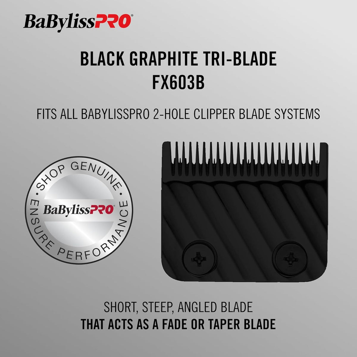 BaBylissPRO Replacement Black Graphite Tri-Blade (FX603B)