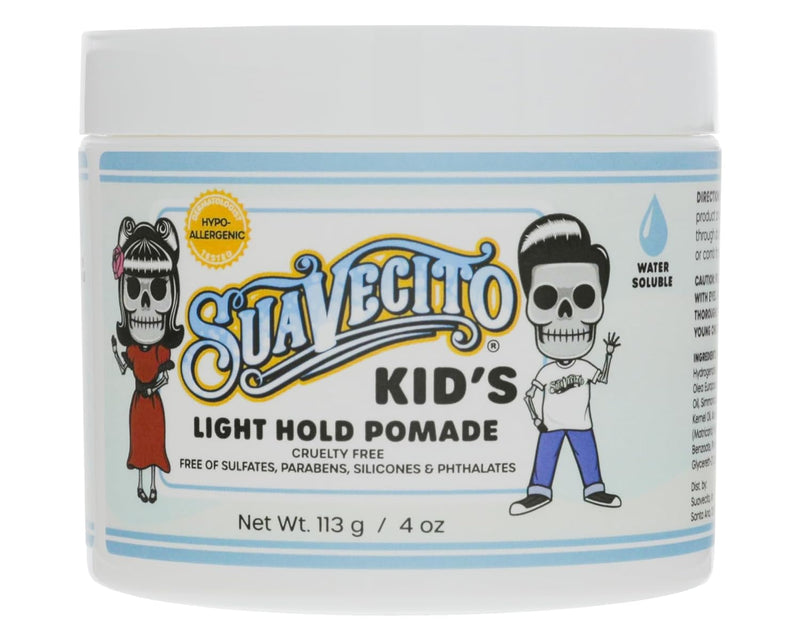 Suavecito Water Soluble Light Hold Medium Shine Pomade for Kids (113g/4oz)