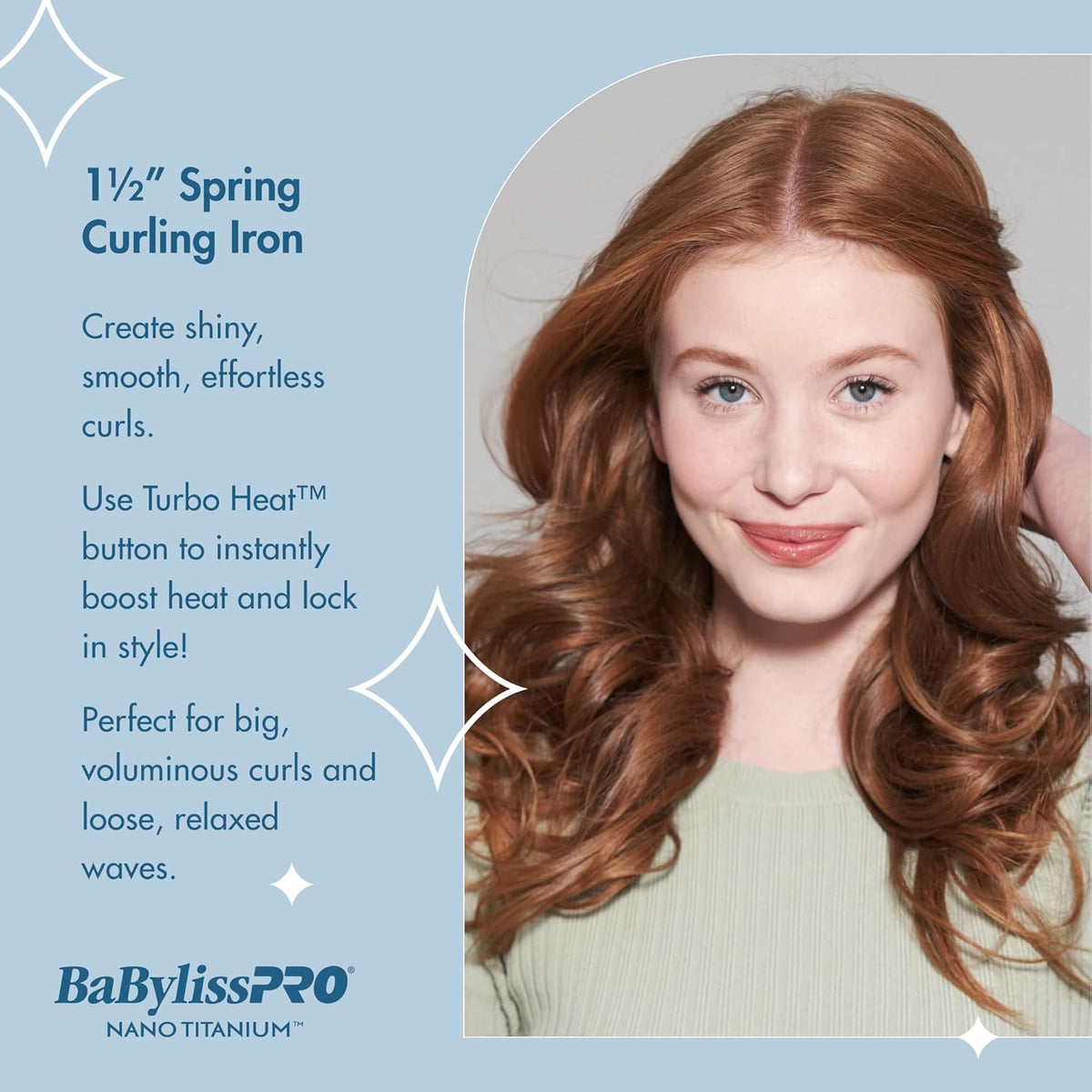BaBylissPRO Nano Titanium Spring Curling Iron 1.25 display picture 3