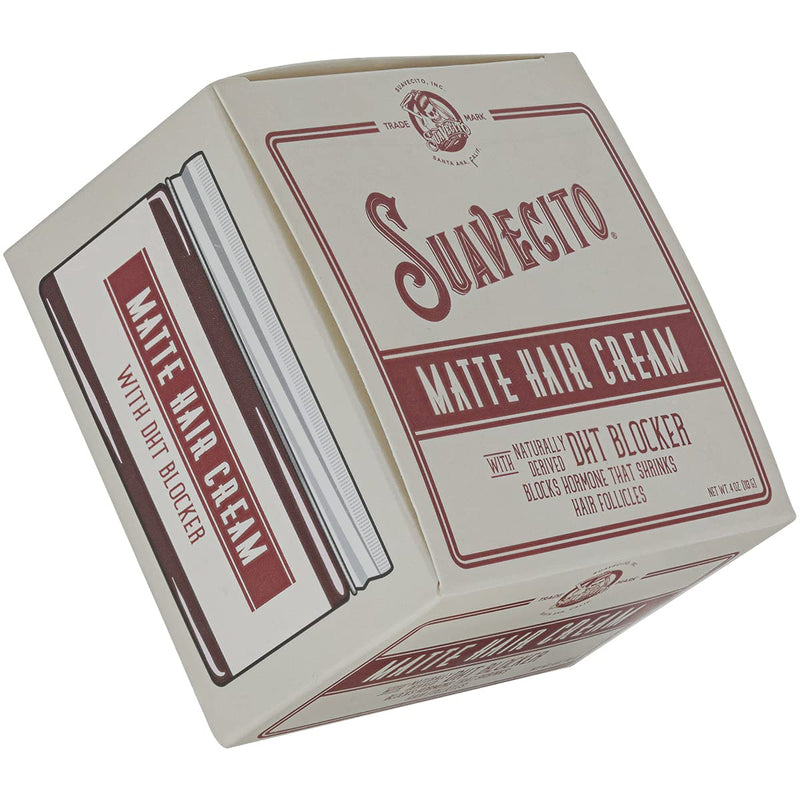 Suavecito Matte Hair Cream w/ DHT Blocker (4oz/113g)