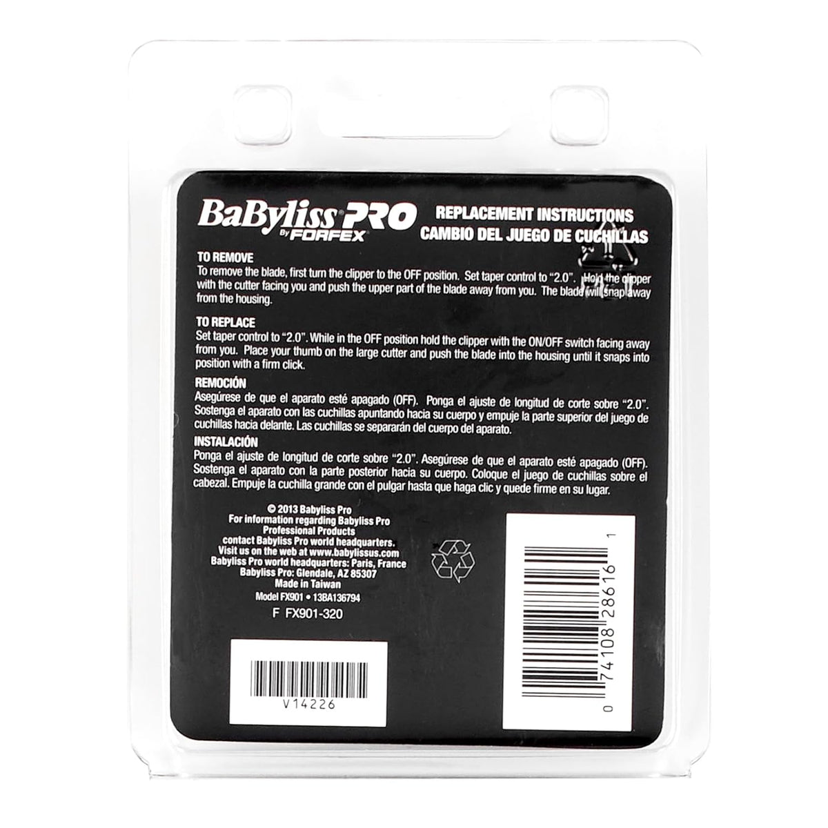 BaBylissPRO DLC Titanium Micro-Serated Specialized Ferrari Blade (FX90