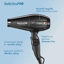 BaBylissPRO Nano Titanium Portofino Hair Dryer - Black
