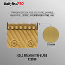 BaBylissPRO Replacement Gold Titanium Tri-Blade (603G)