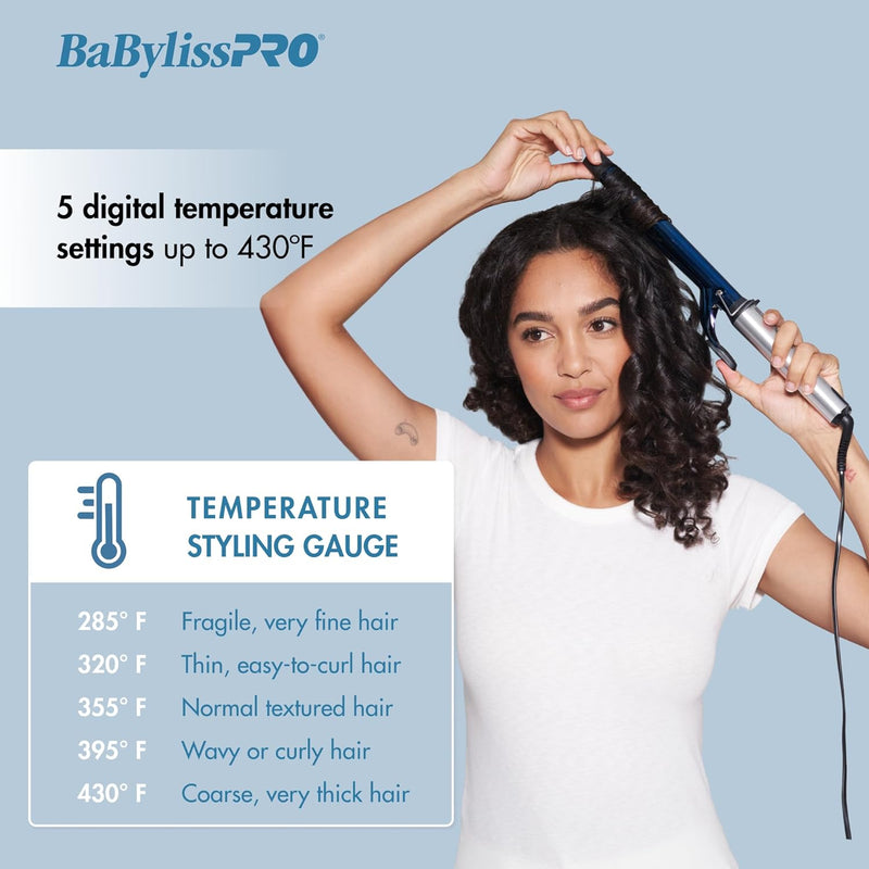 BaBylissPRO Nano Titanium Extended Barrel Curling Iron