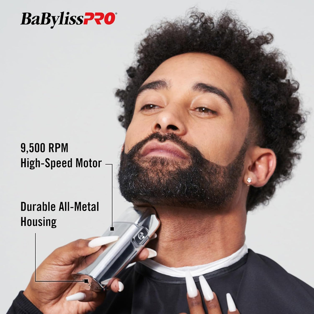 BaBylissPRO Foil FX02 Cordless Chrome Metal Double Foil Shaver (FXFS2)