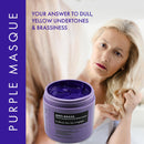 Sunny Isle Color Balance Anti-Brass Color Enhancing Hair Repair Mask for Blonde, Silver Hair & Highlights (473.17ml/16oz)