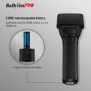 BaBylissPRO FXONE BLACKFX All-Metal Interchangeable-Battery Foil Shaver (FX79FSMB)