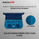BaBylissPRO Blue Titanium Standard Tooth T-Blade (FX707BL)