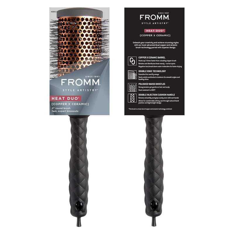 FROMM Heat Duo Copper Thermal Round Hair Brush Collection