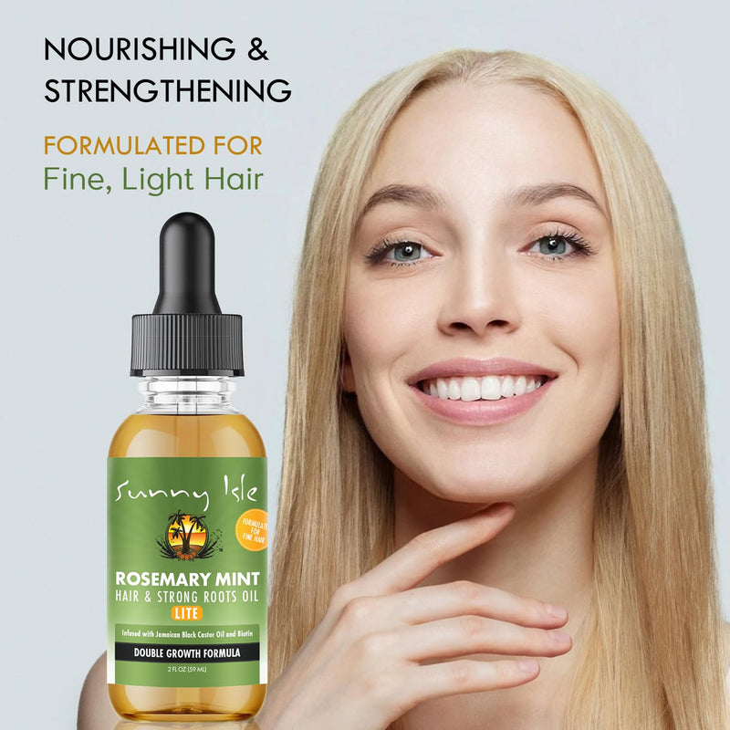 Sunny Isle Rosemary Mint Jamaican Black Castor Oil – 4oz – Hair Growth & Strong Roots