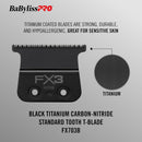 BaBylissPRO FX3 Titanium Carbon-Nitride Standard-Tooth Ultra-Thin Replacement T-Blade (FX703B)